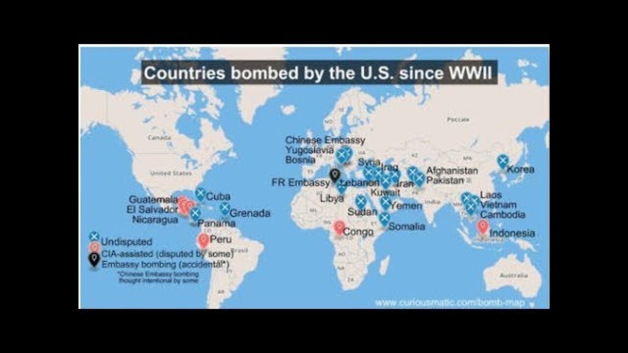 Gli Stati Uniti non smetteranno di bombardare il mondo fino a quando non crollerà definitivamente: Siria-Iraq-Libia-Afghanistan la più grande entità "terrorista" sulla terra sono gli USA non Cina,Russia,Corea del Nord e Iran