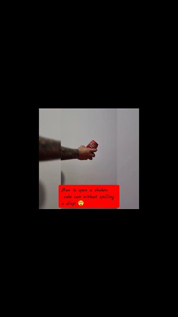 Party Trick!!! Learn how to open a Shaken coke can easily 👌 - Hit Subscribe for more Videos