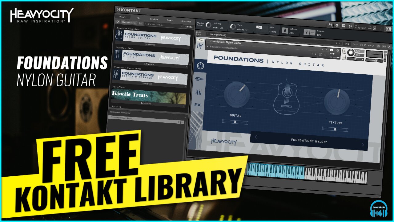 FREE KONTAKT LIBRARY - Heavyocity FOUNDATIONS Nylon Guitar
