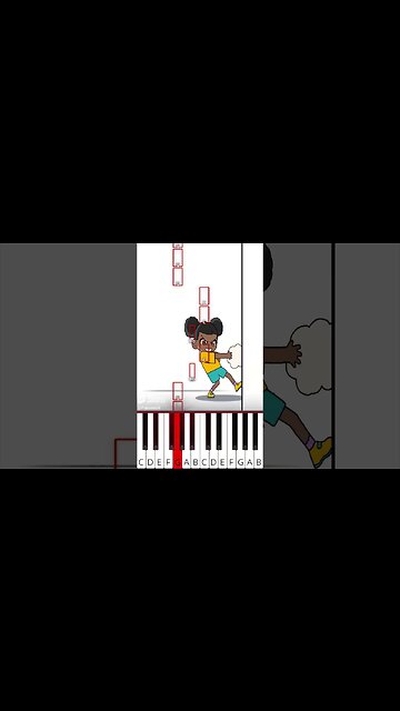 AMANDA LINE TRANSFORM (@GH.S) AMANDA THE ADVENTURER ANIMATION - Octave Piano Tutorial
