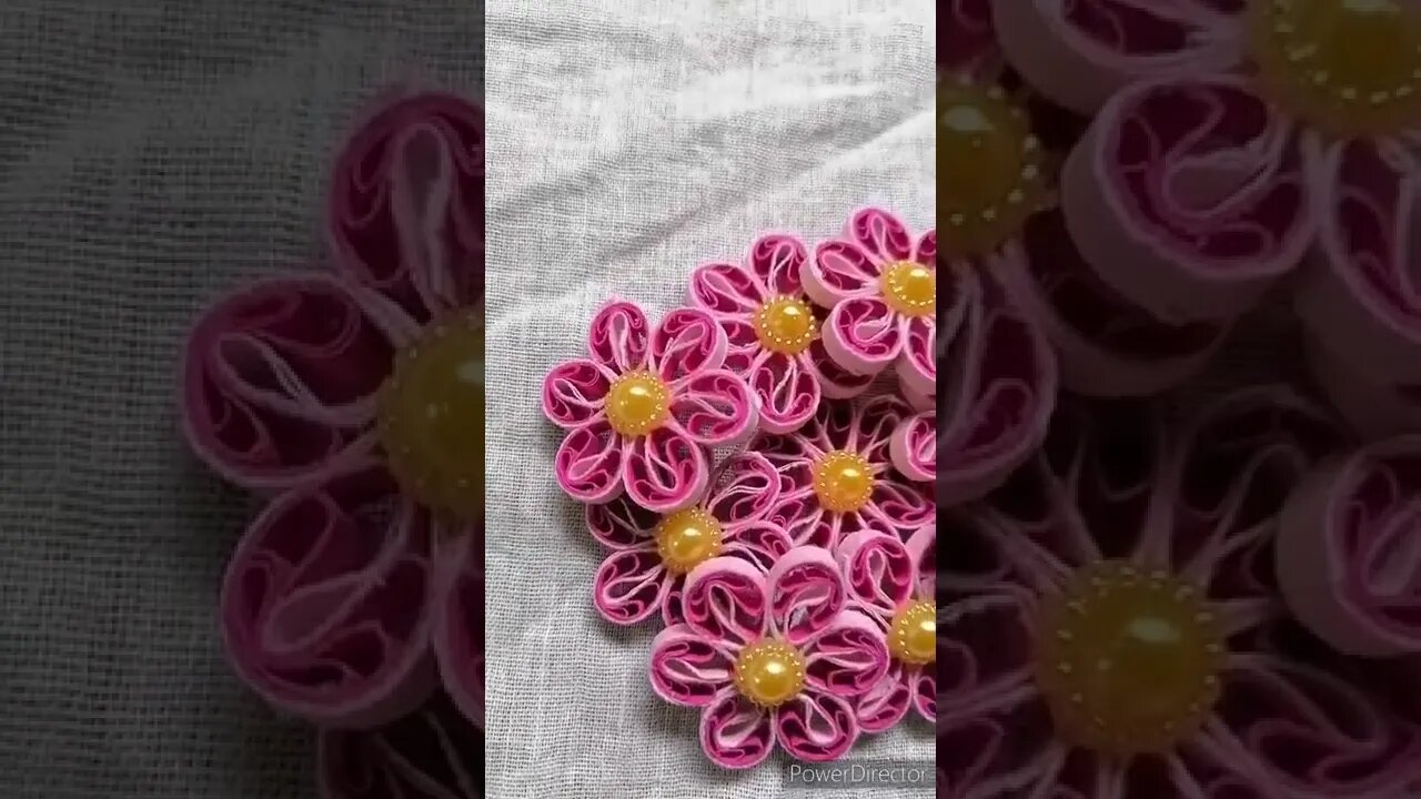 🌼 Beautiful 3D Paper Quilling flowers | ත්‍රිමාණ පේපර් කුවිලින් මල් 🌼@chcreation moratuwa