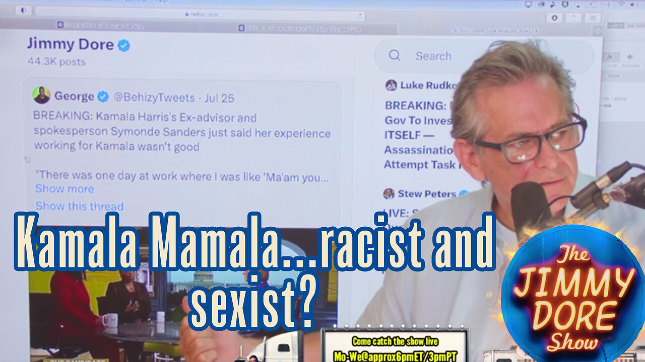 MSNBC started with racist, sexist attacks against Kamala Mamala?▮The Jimmy Dore Show