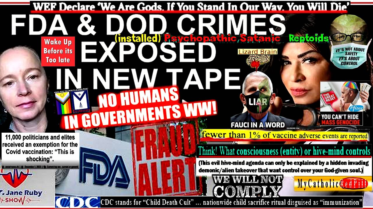 PROOF DOD AND FDA CRIMES AGAINST HUMANITY (related info and links in description)
