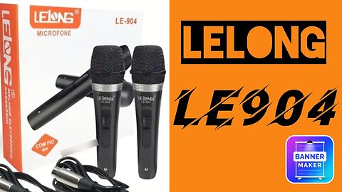 Microfone duplo Lelong LE904