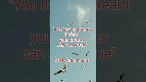 Motivational Quote by APJ Abdul Kalam sir