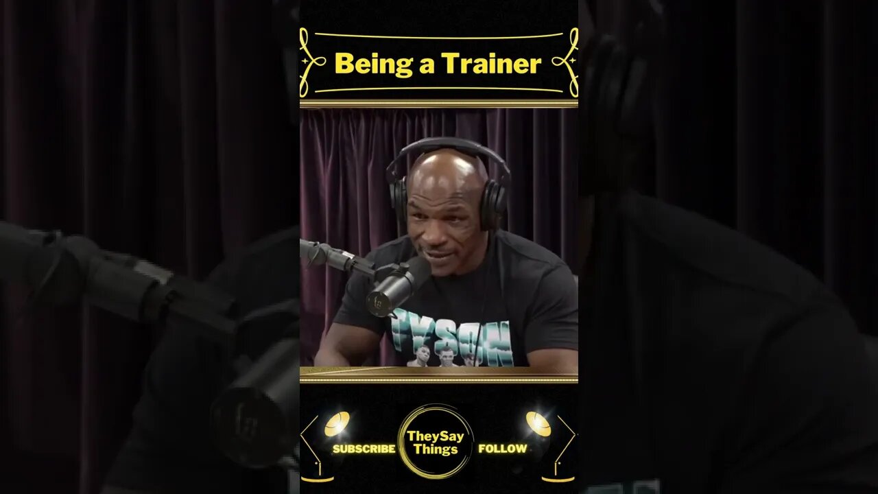 Mike Tyson, Being a Trainer