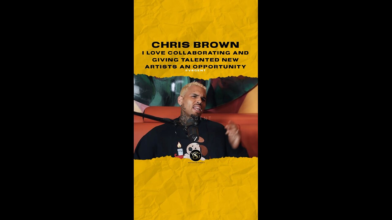 @chrisbrownofficial I love collaborating and giving talented new artists an opportunity