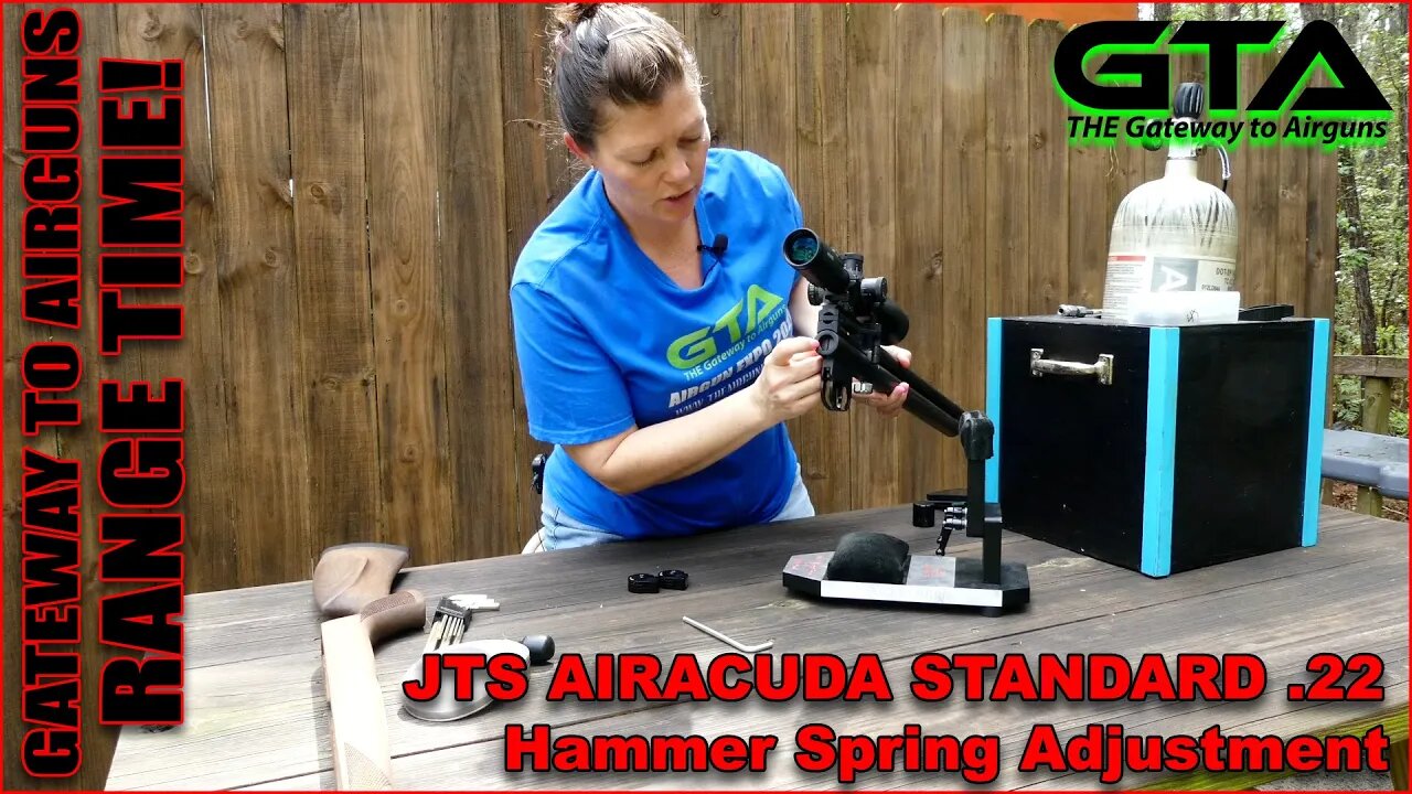 GTA RANGE TIME – JTS Airacuda Standard .22 Hammer Spring Adjustment - GTA Airgun Review