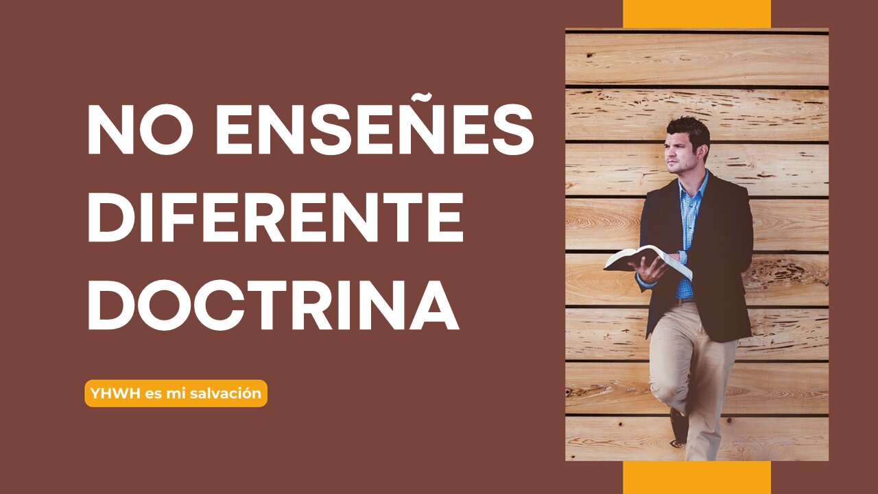 📖 No enseñes diferente doctrina | 1 Timoteo 1:3