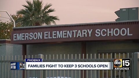 Phoenix families fighting to keep three schools open