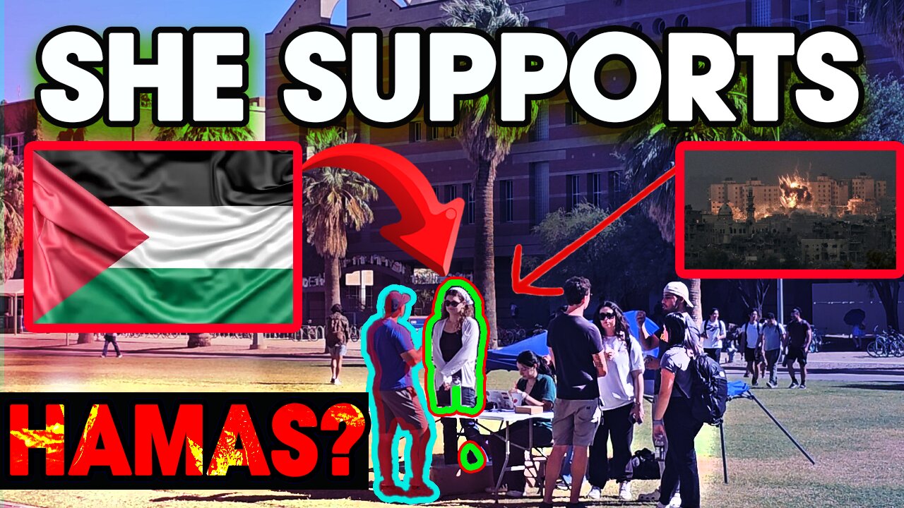 Pro PALESTINE Girl SUPPORTS HAMAS??? Find Out In This Interesting Encounter!