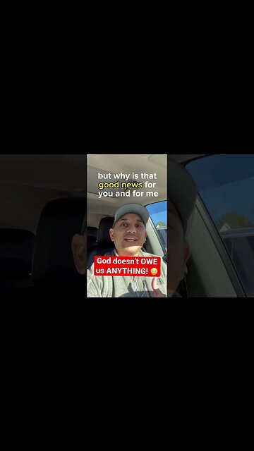 God doesn’t OWE us ANYTHING! #christianmotivation #shorts #godisgood