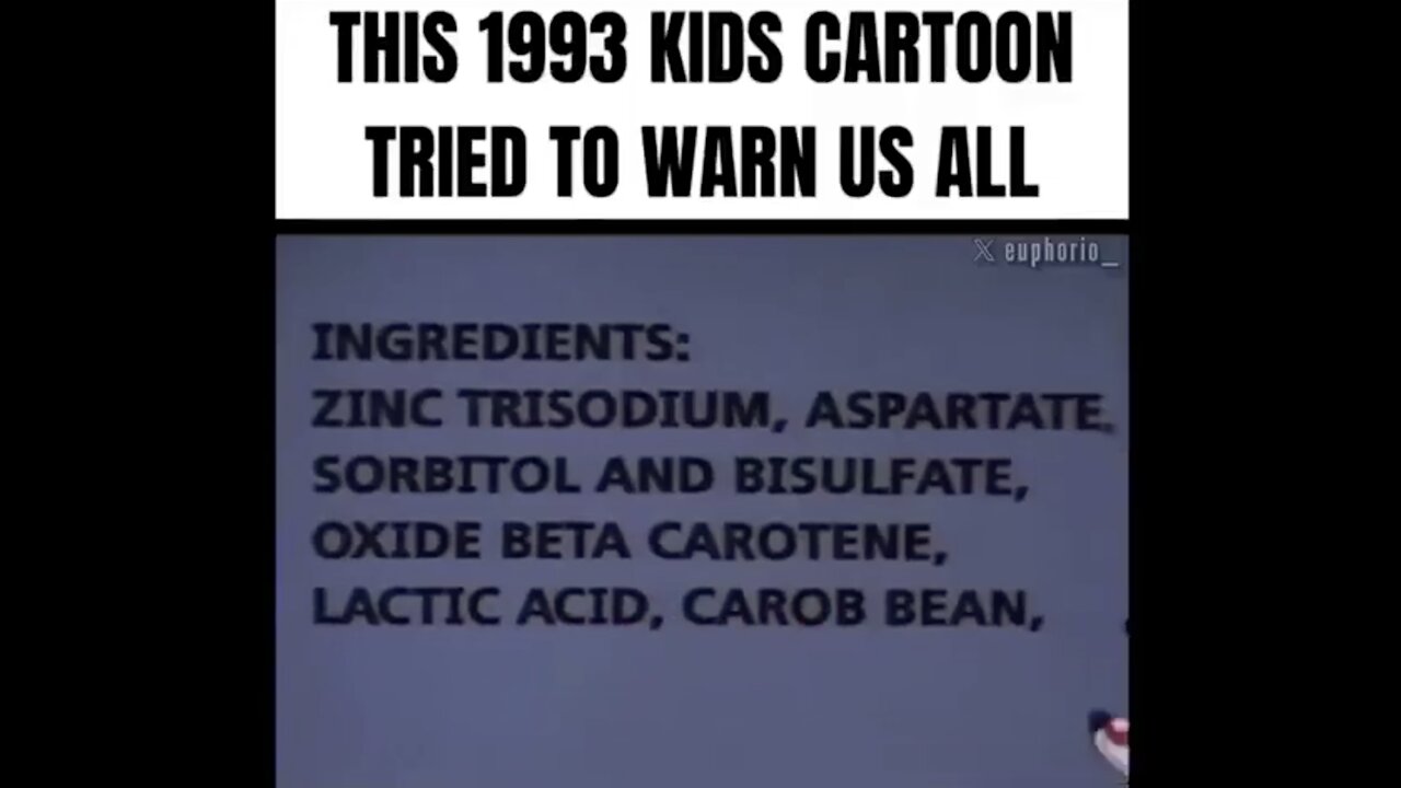 Chemicals In Foods Warning From 1993 Cartoon