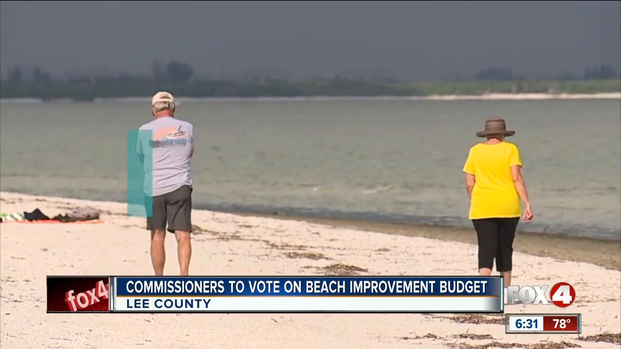 Commissioners to vote on budget for beach improvements