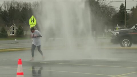 Iroquois High School hosts 'Polar Spray' for Special Olympics