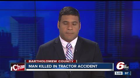 38-year-old man killed when tractor rolled on top of him