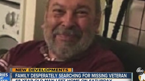 UPDATE: Family desperately searching for missing veteran