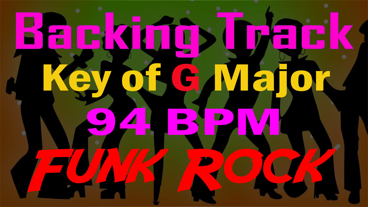 Funk Rock Backing Track 94 bpm in the Key of G