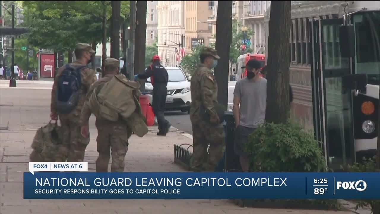 National Guard troops set to leave US Capitol Monday after nearly 5 months