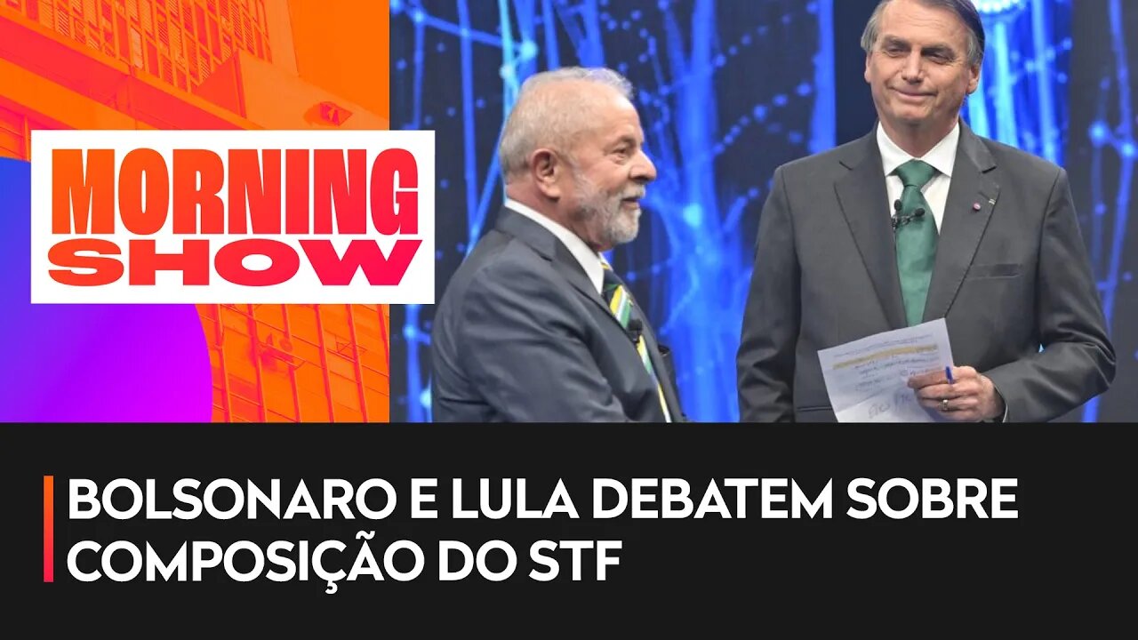 No primeiro debate do 2º turno, Lula e Bolsonaro trocam acusações