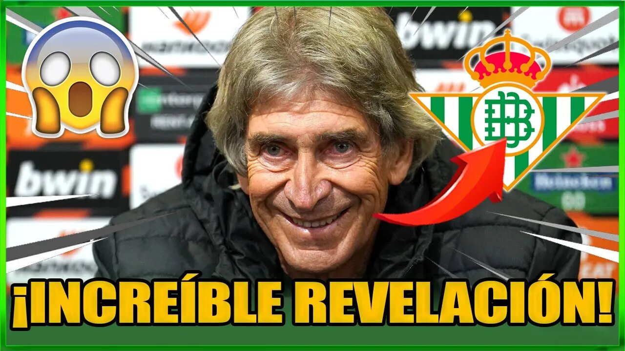 ¡URGENTE!¡INCREÍBLE REVELACIÓN!¡EL PRIMER RÉCORD BOMBAZO DEL REAL BETIS!¡ ÚLTIMAS NOTICIAS DEL BETIS