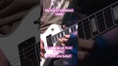 12 yo |Vecna saving guitar solo #shorts #shreds #guitarsolo