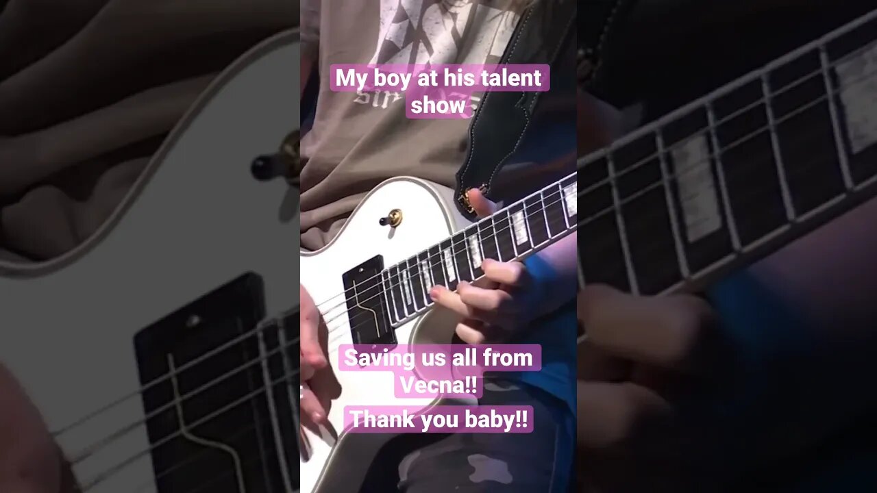 12 yo |Vecna saving guitar solo #shorts #shreds #guitarsolo