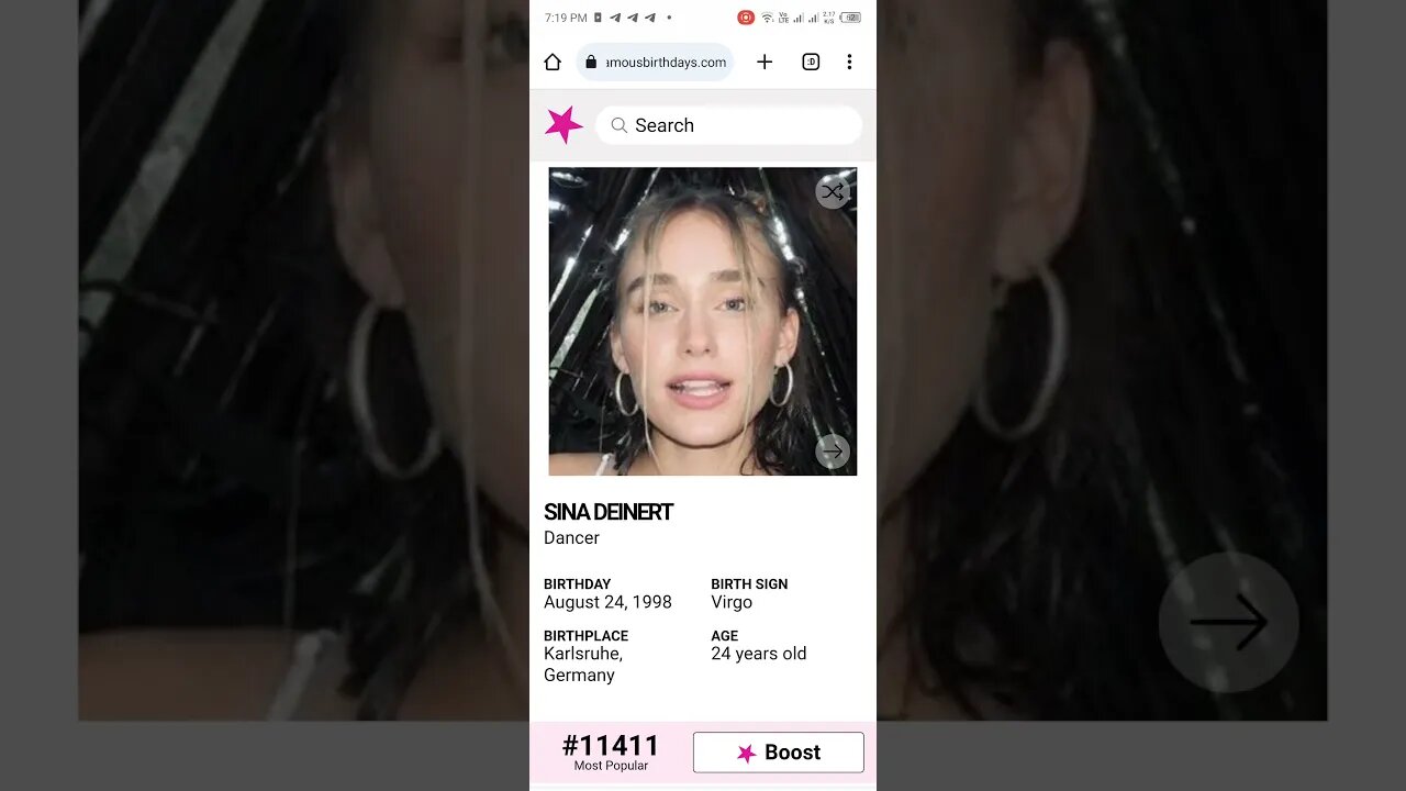 HAPPY 24 BIRTHDAY SINA DEINERT Dancer