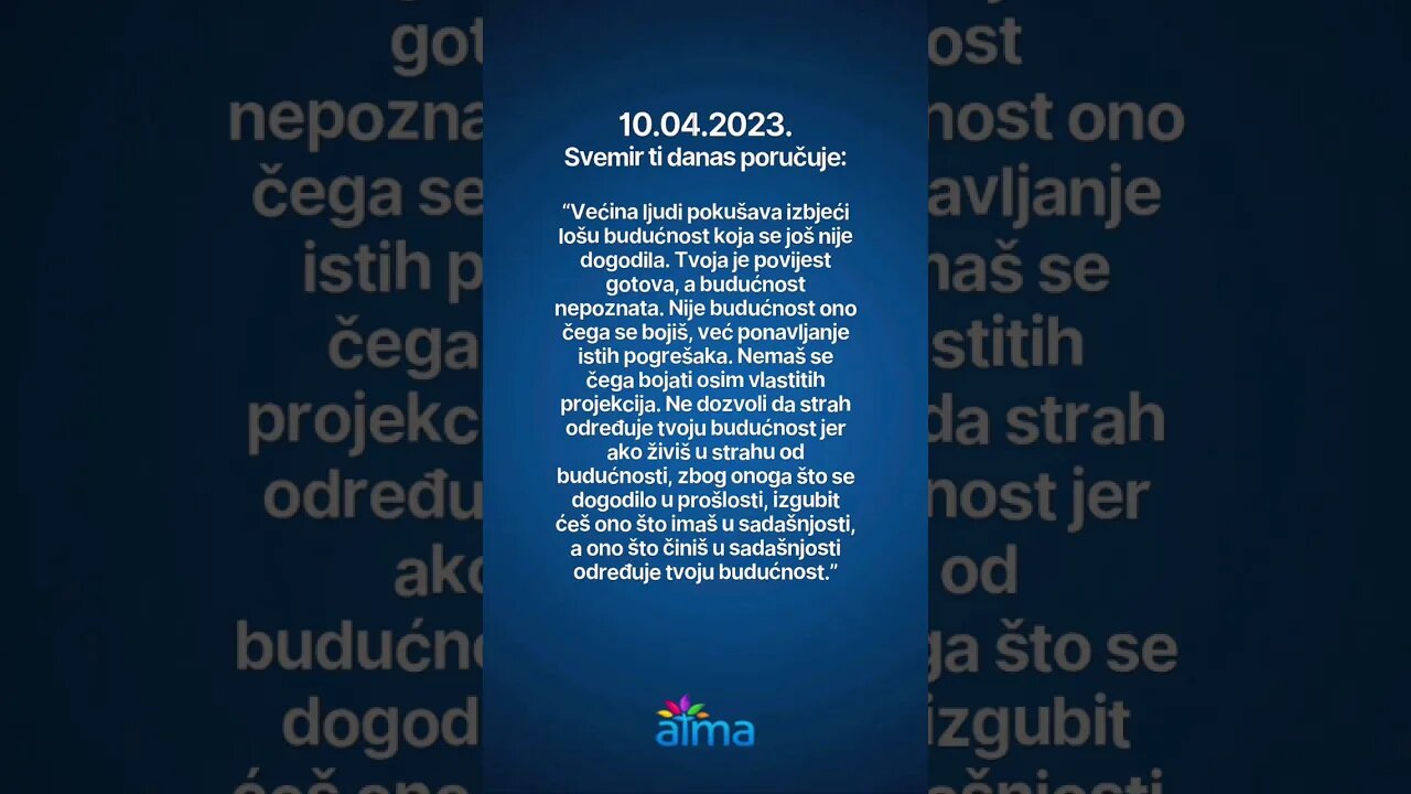 Poruka Svemira 10.04.2023. 💙