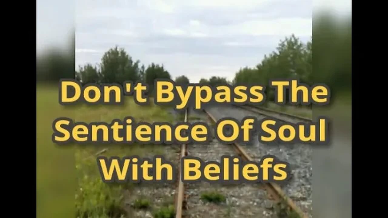 Night Musings # 551 - Don't Bypass The Sentience Of Soul With Beliefs.