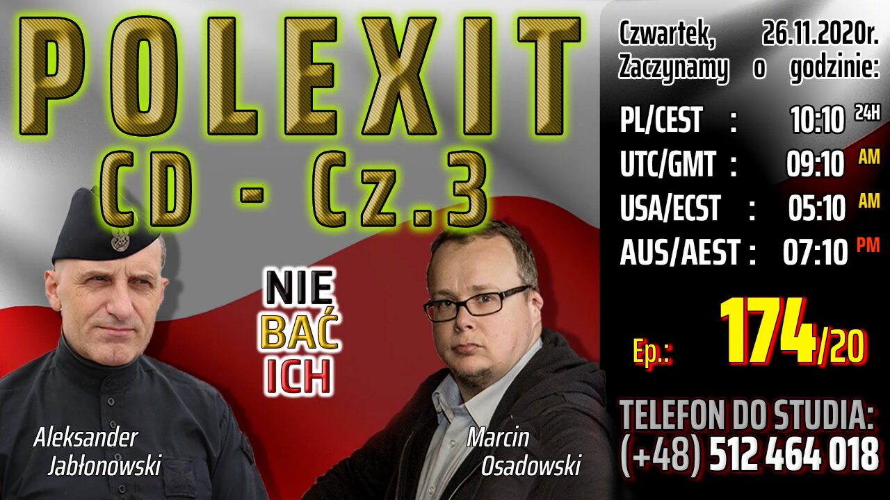 POLEXIT - CD. Cz.3 - Olszański, Osadowski NPTV (26.11.2020)