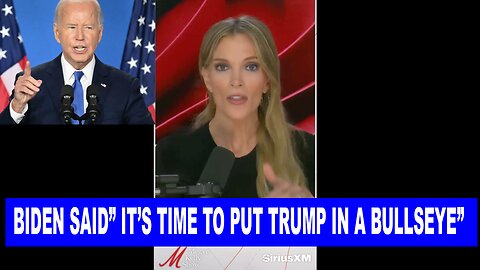 BIDEN SAID” IT’S TIME TO PUT TRUMP IN A BULLSEYE” DAYS AGO. HOW IRRESPONSIBLE.