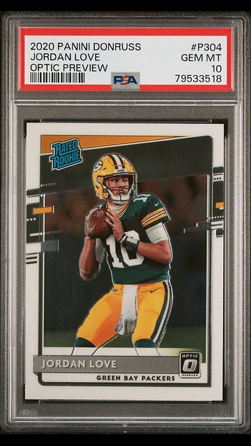 Make money with Jordan Love Optic Preview Rated Rookie