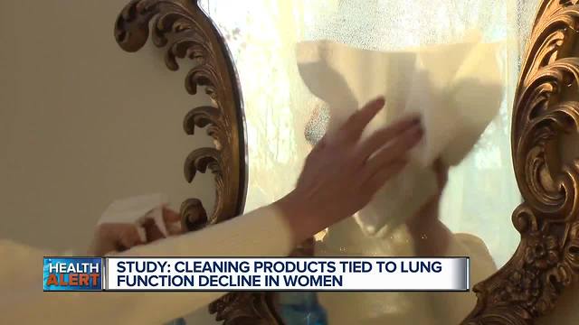 Cleaning products tied to lung function decline in women says new study