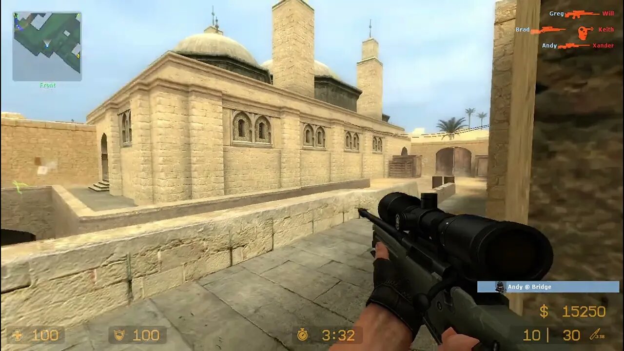 Counter Strike Source Dust 1 Bots #65 Only Sniper Rifles