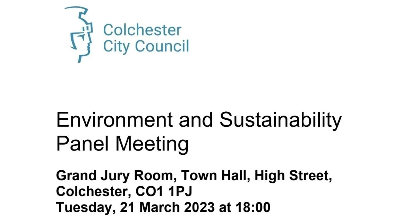 Environment and Sustainability Panel Colchester City Council