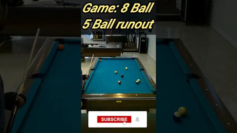 5 Ball runout #8ballpool #shorts