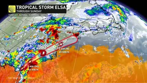 Elsa remnants set to claw up the coast: flooding threat brewing for New Brunswick