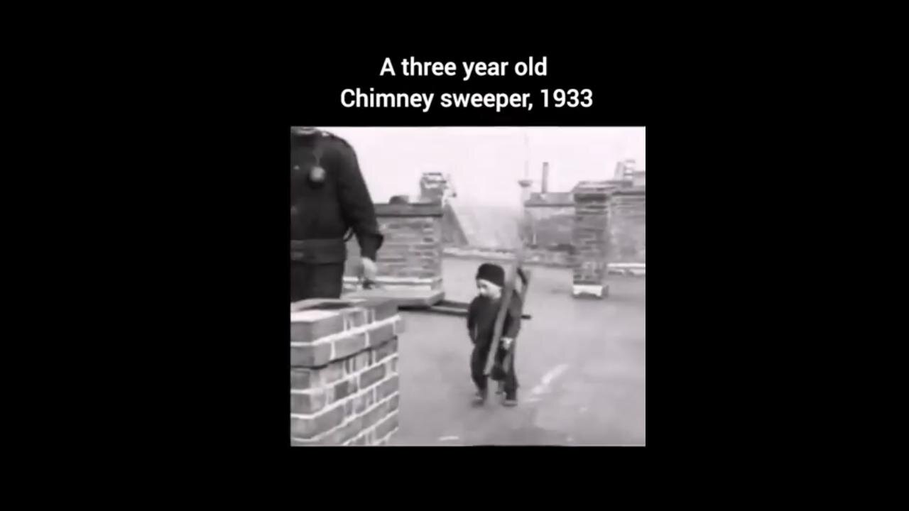 ❤️ Sweet Little 3 Year Old Chimney Sweeper, 1933 - Times have changed, from 1 Extreme to another.