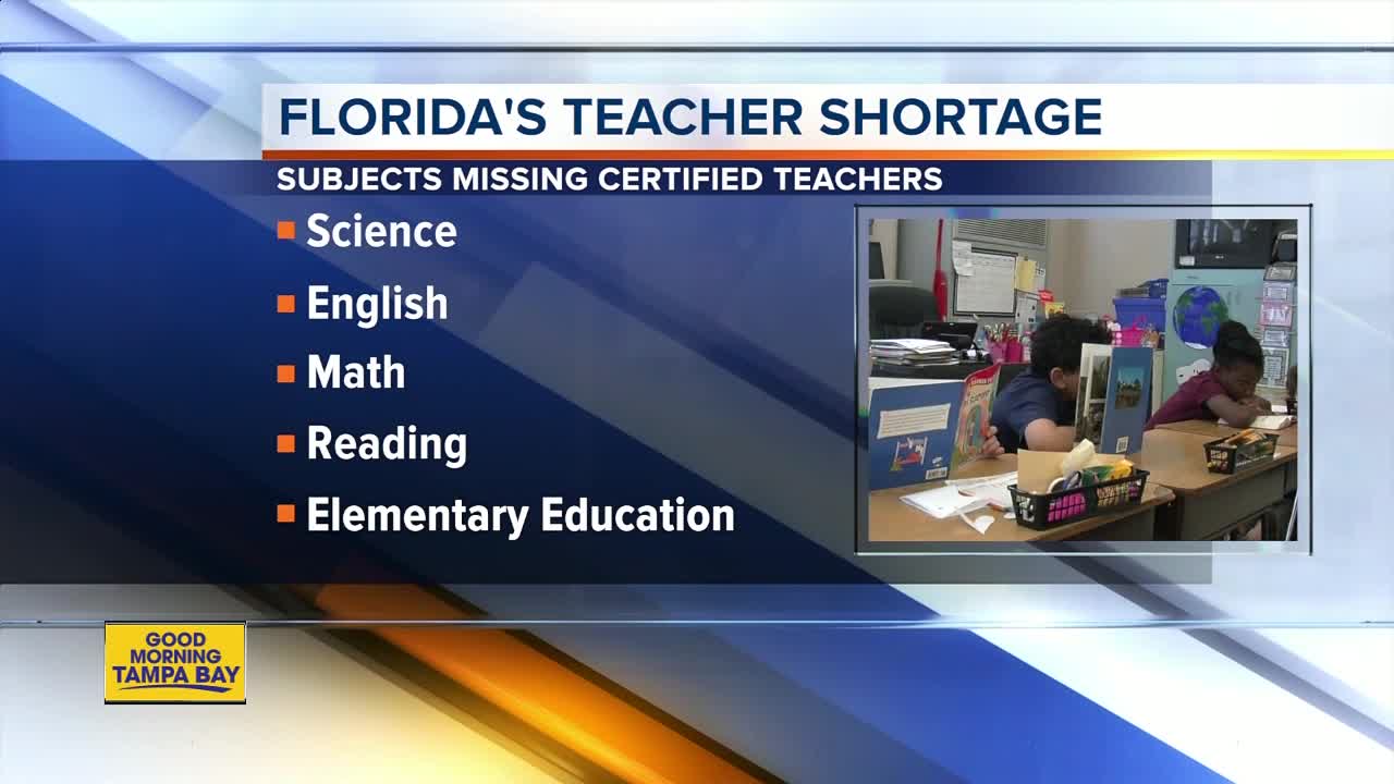 DOE Report: FL teacher shortage finds many instructors are teaching classes they aren't certified in