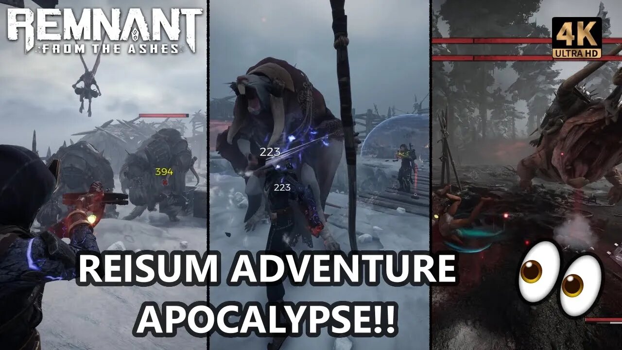 REISUM ADVENTURE! Apocalypse Co-Op FUN - REMNANT FROM THE ASHES 4K Gameplay