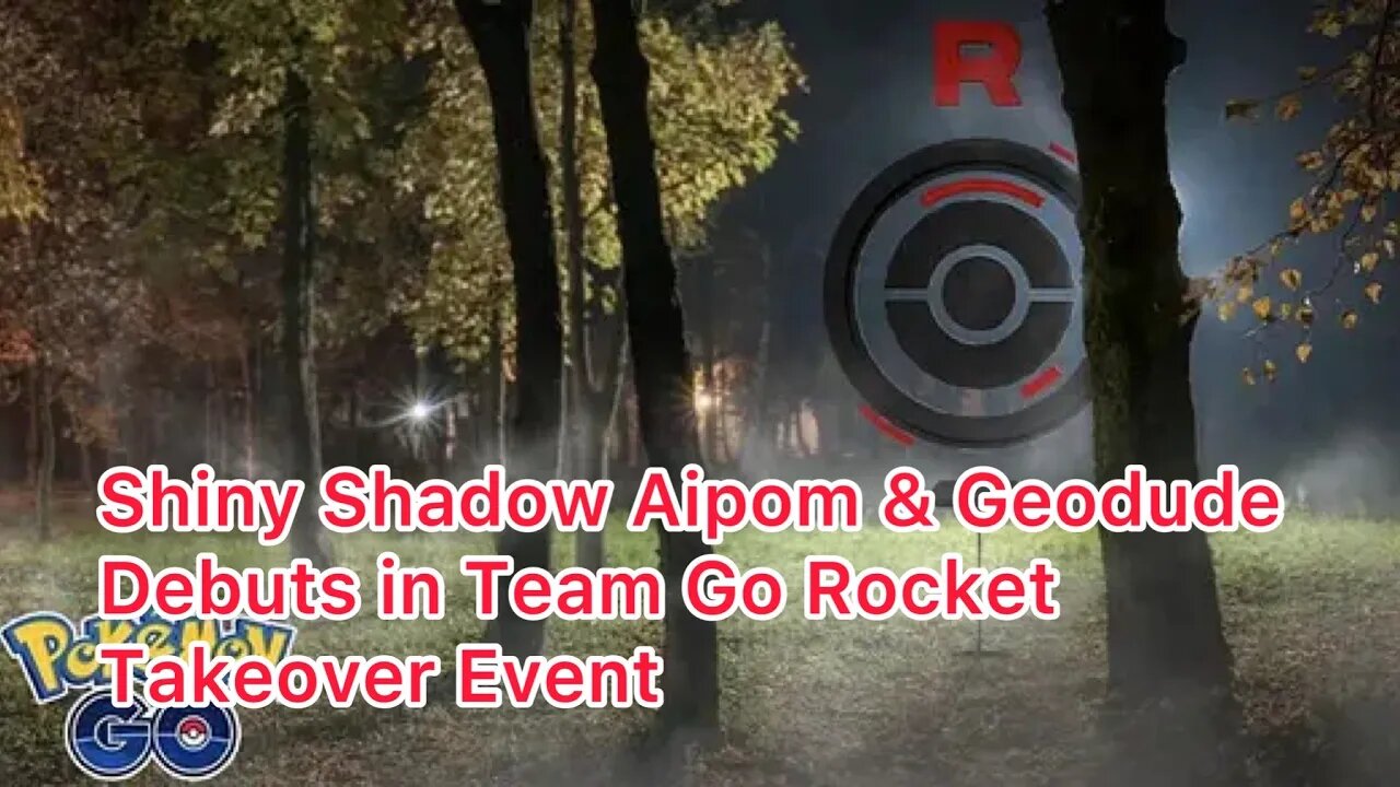 Shiny Shadow Aipom & Geodude Debuts in Team Go Rocket Takeover Event