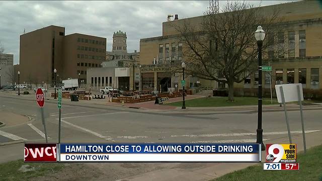 Hamilton close to allowing outside drinking