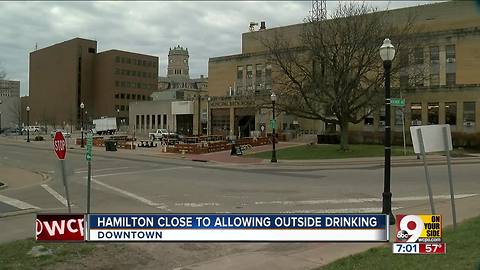 Hamilton close to allowing outside drinking