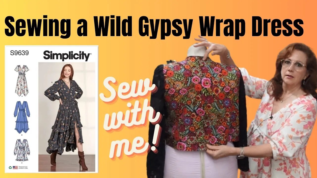 Sewing Simplicity 9639 - My Wild Gypsy Wrap Dress