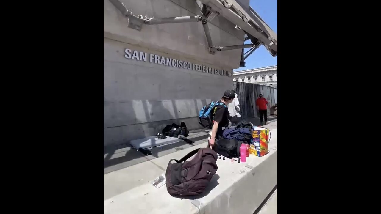 CHAOS AT FEDERAL BUILDING🏢⛺️🚮DOWNTOWN SAN FRANCISCO🏢🚯💫