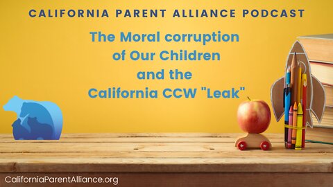 The Moral corruption of Our Children and the California CCW "Leak"