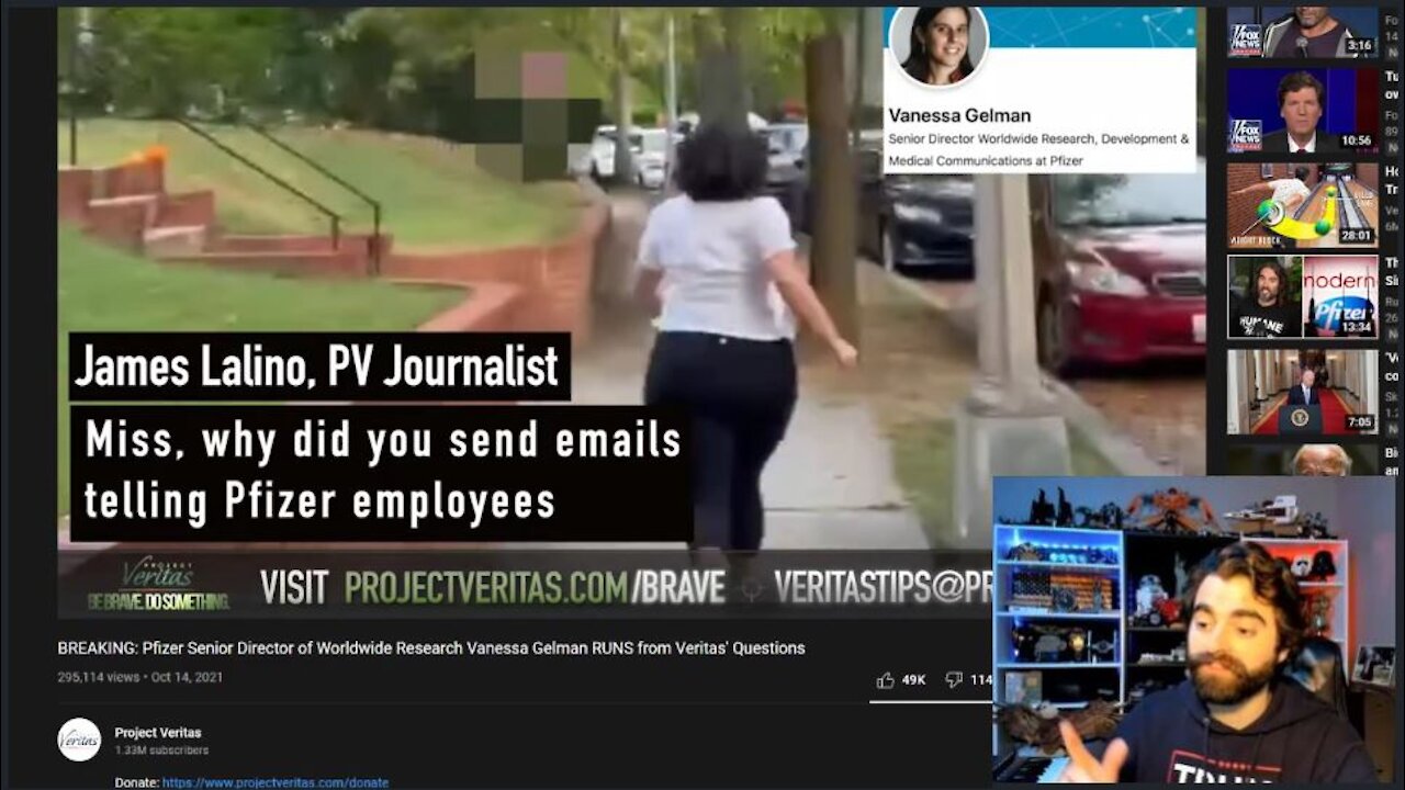 WE GOT A RUNNER! Pfizer Exec Flees Journo Fearing Physical Attack!