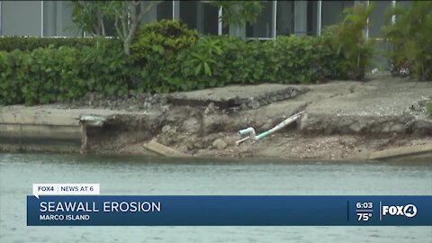 A sea wall collapsed in Marco Island over the weekend. One contractor believes it's a sign of things to come