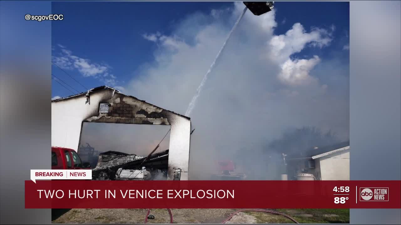 Explosion sends 2 people to burn centers, forces many to evacuate homes in Venice